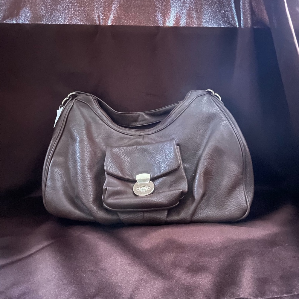 Charming Charlie Brown leather purse